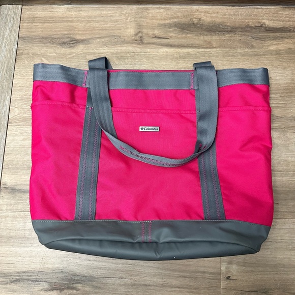 Columbia Gray Pink Shoulder Tote Bag - Picture 1 of 4